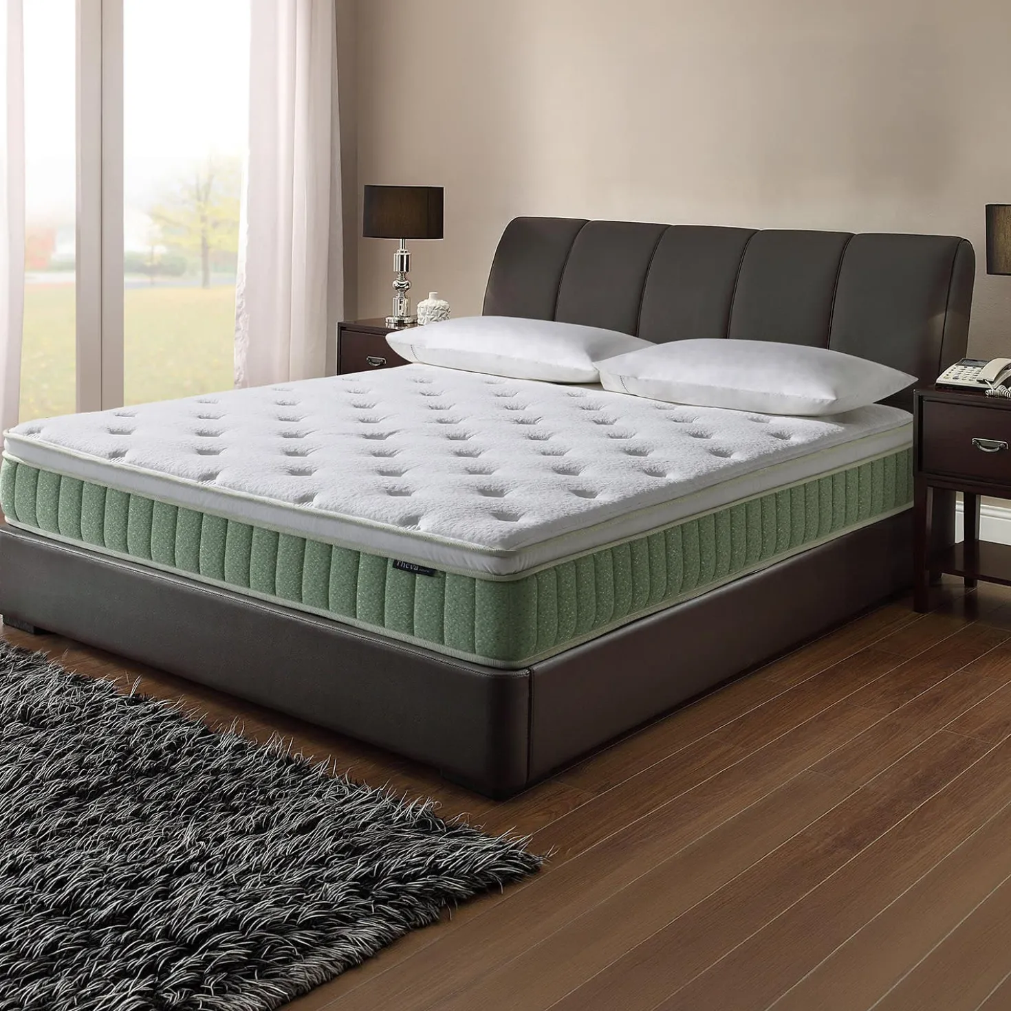 Matelas queen roulé hybride semi-ferme - 60"