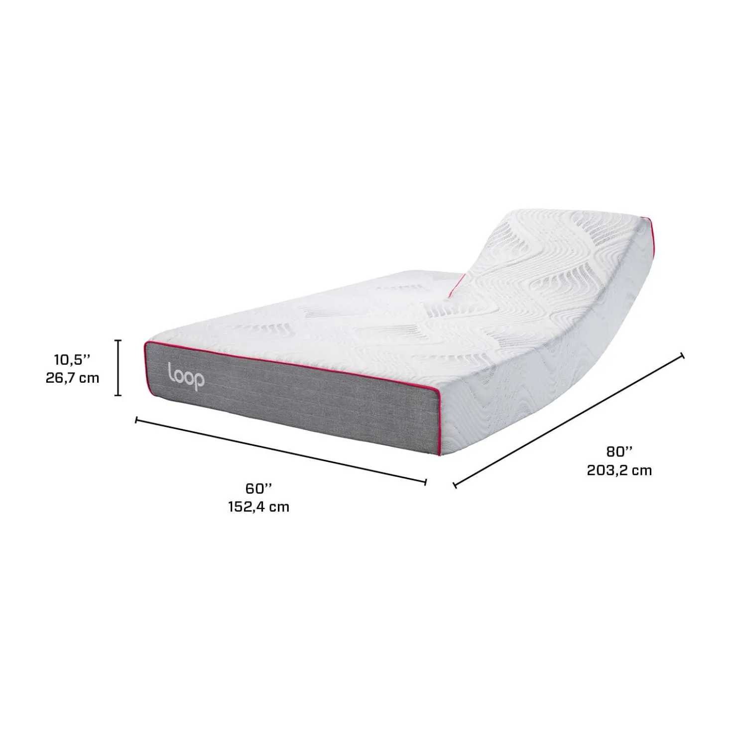 Matelas queen roulé semi-fermeen mousse mémoire à têtes séparées - 60"