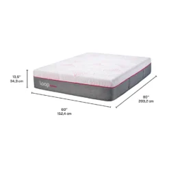 Matelas queen roulé semi-fermehybride - 60