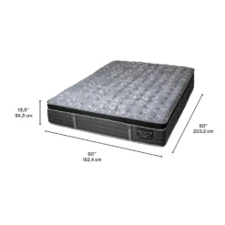 Matelas queen semi-ferme à ressorts ensachés - 60