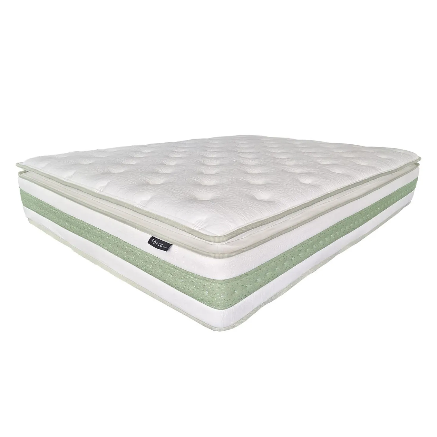 Matelas simple roulé hybride semi-ferme - 39"