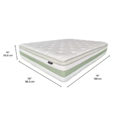 Matelas simple roulé hybride semi-ferme - 39