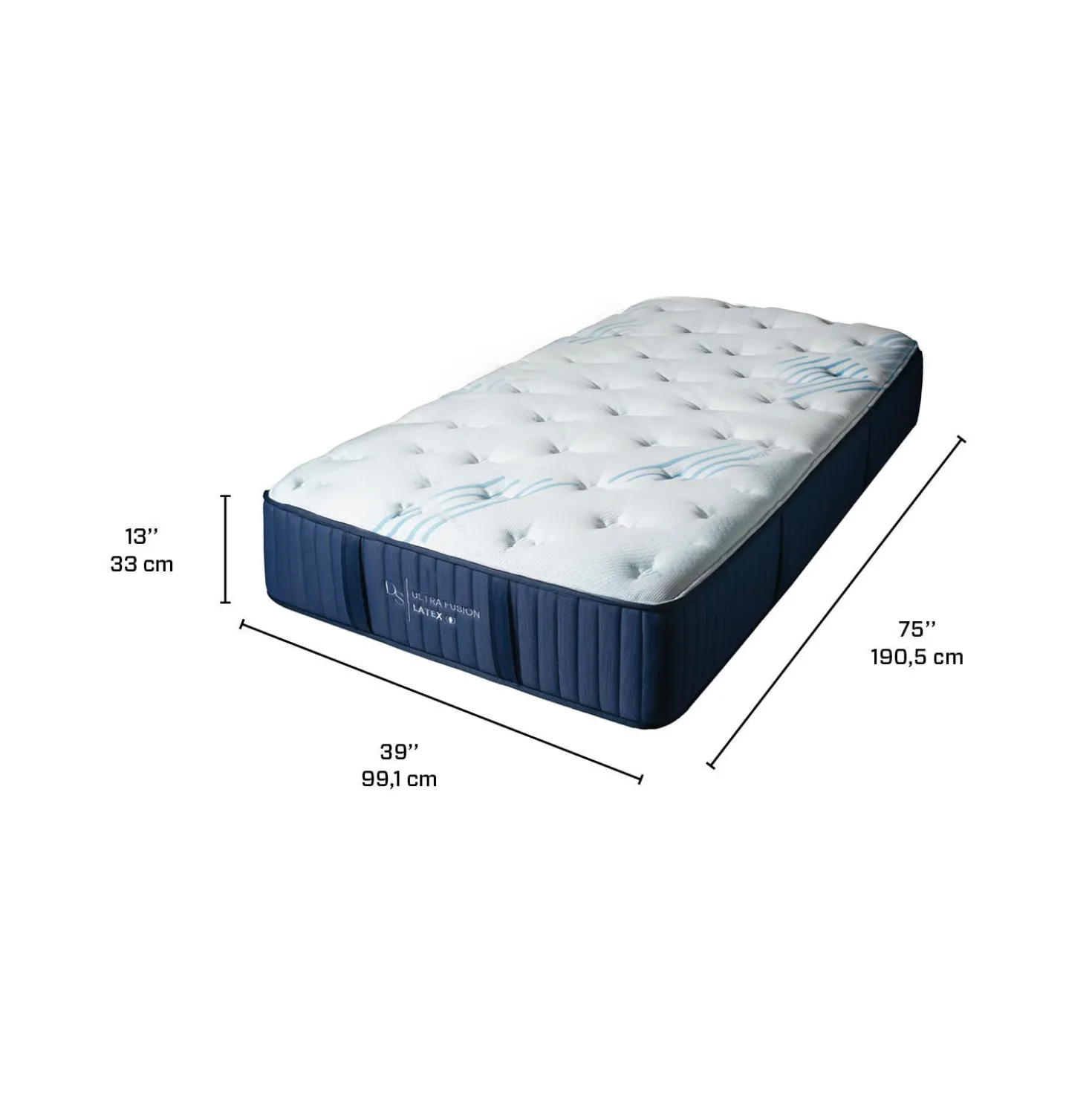 Matelas simple roulé semi-fermeen mousse mémoire - 39"