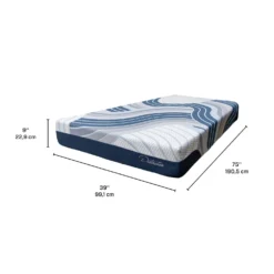 Matelas simple roulé semi-fermehybride - 39