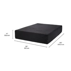 Matelas simple XL roulé en mousse mémoire semi-ferme - 39