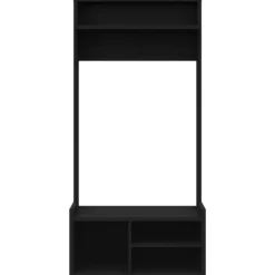 Meuble d'entrée avec rangement noir