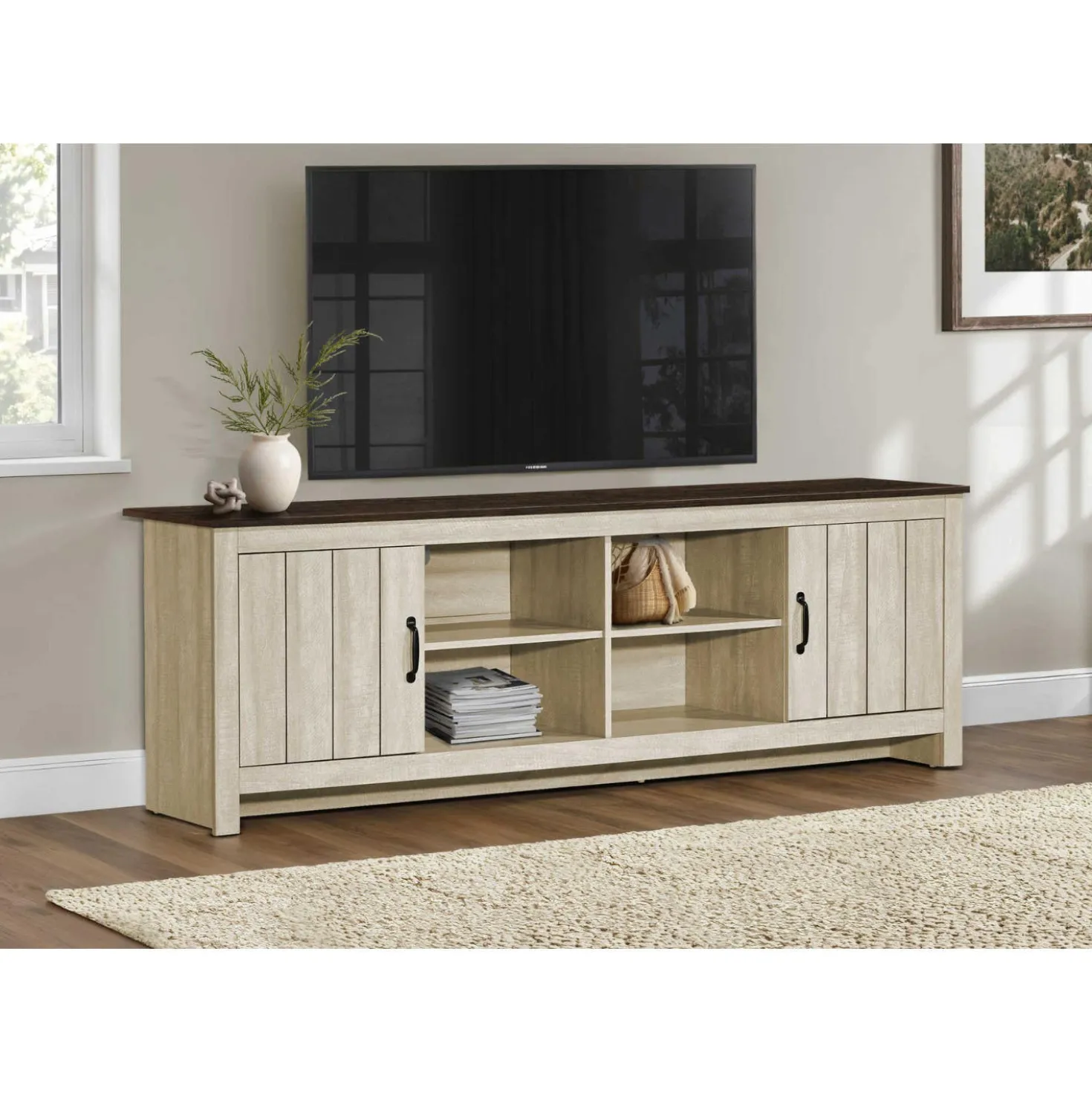 Meuble télé avec rangement 72" - Monarch