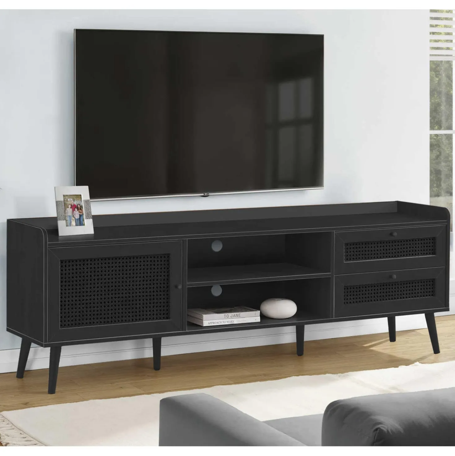 Meuble télé avec rangement 72" - Monarch