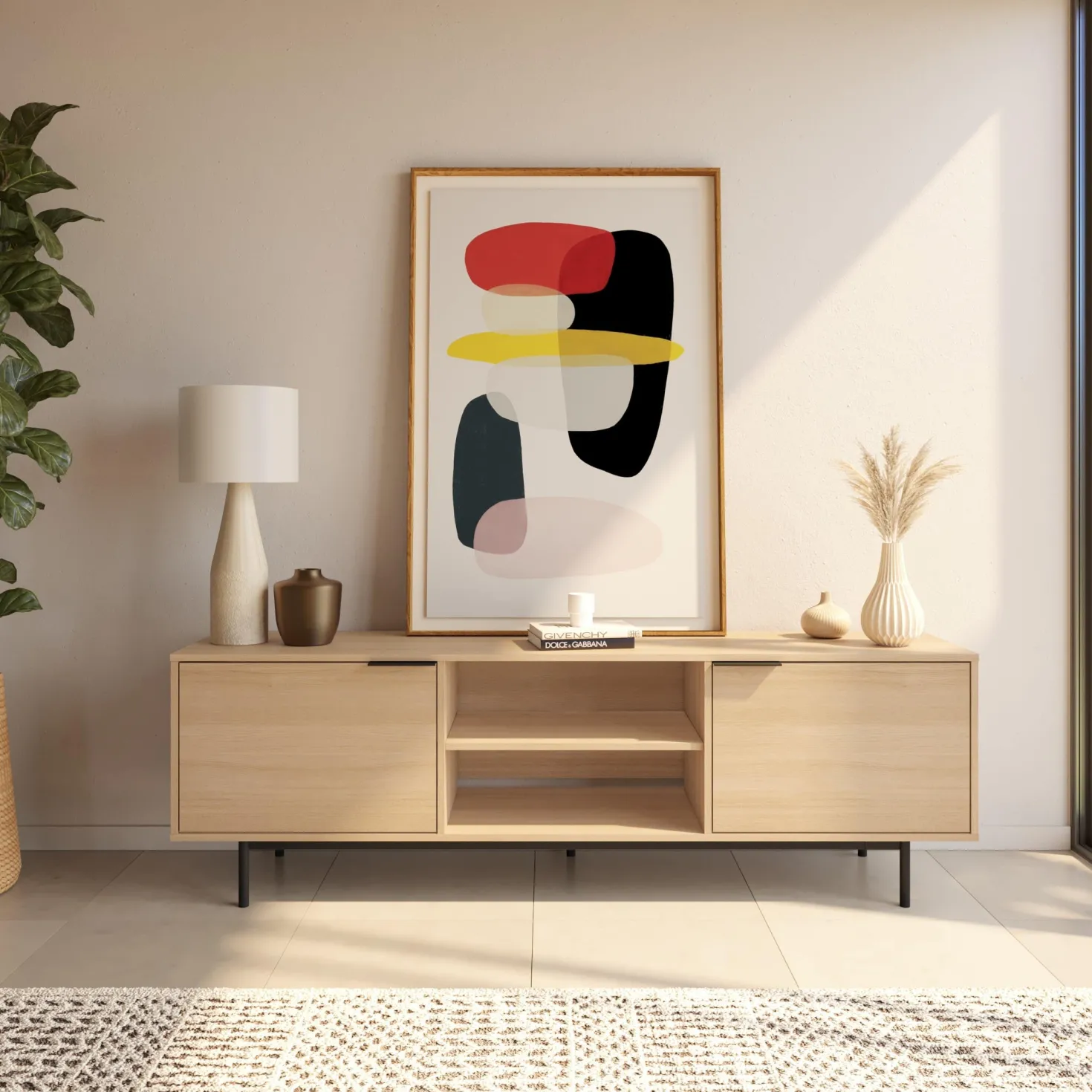 Meuble télé avec rangement 70" - Nexera
