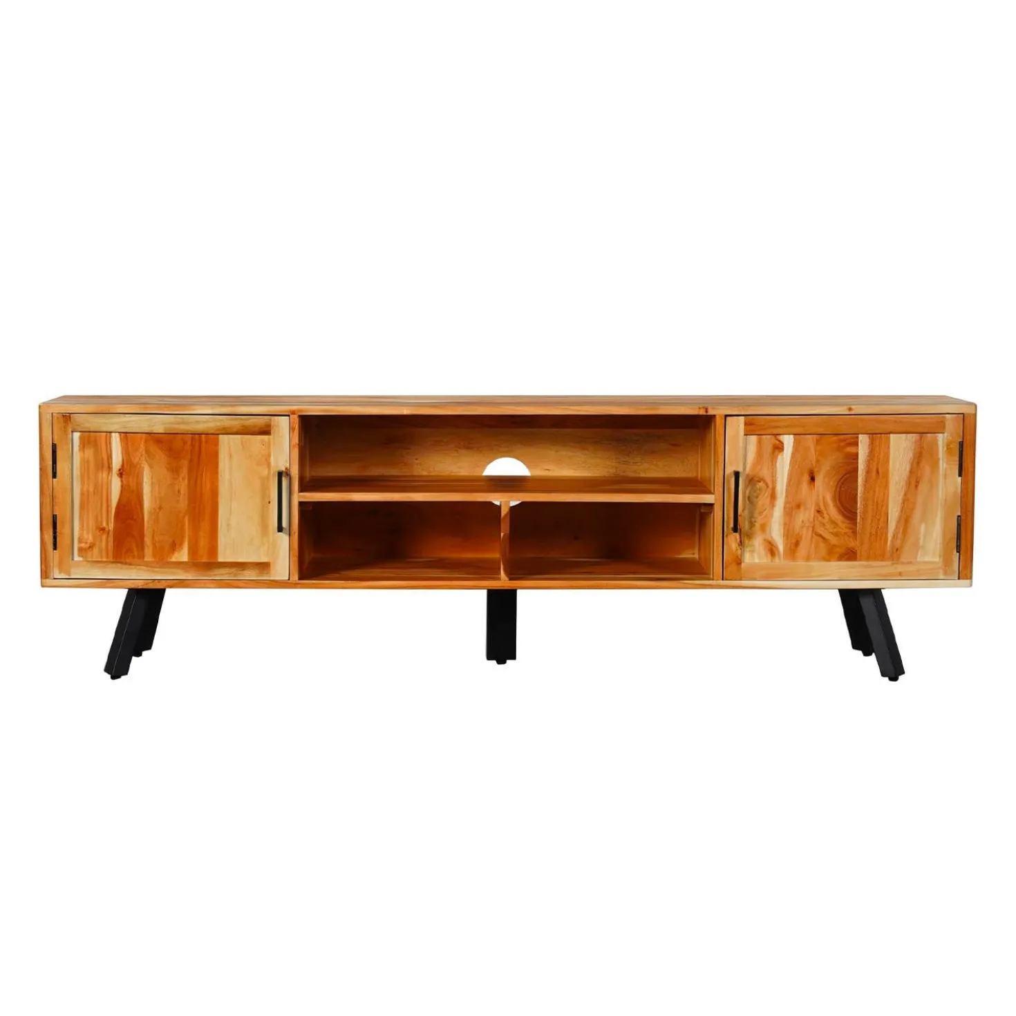 Meuble télé en bois massif - 70"