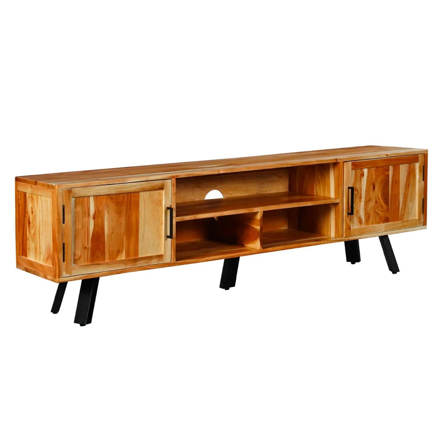 Meuble télé en bois massif - 70"