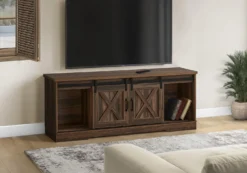 Meuble TV avec portes coulissantes 60" - Monarch