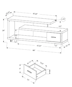 Meuble TV avec tiroir 60