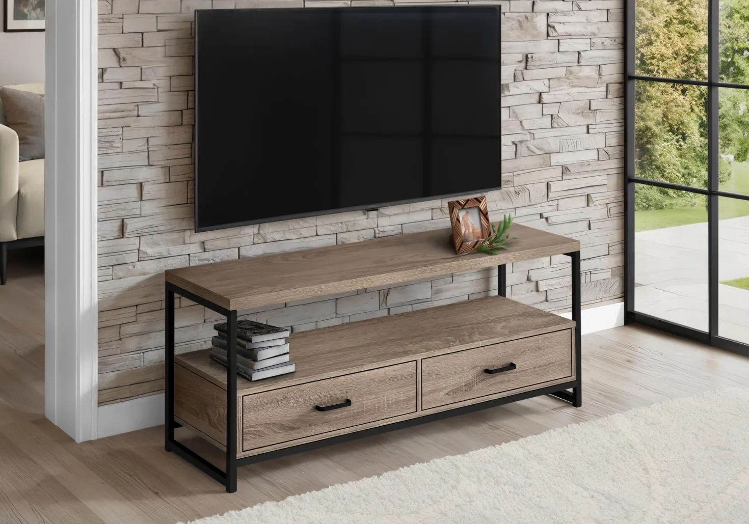 Meuble TV avec tiroirs 48" - Monarch