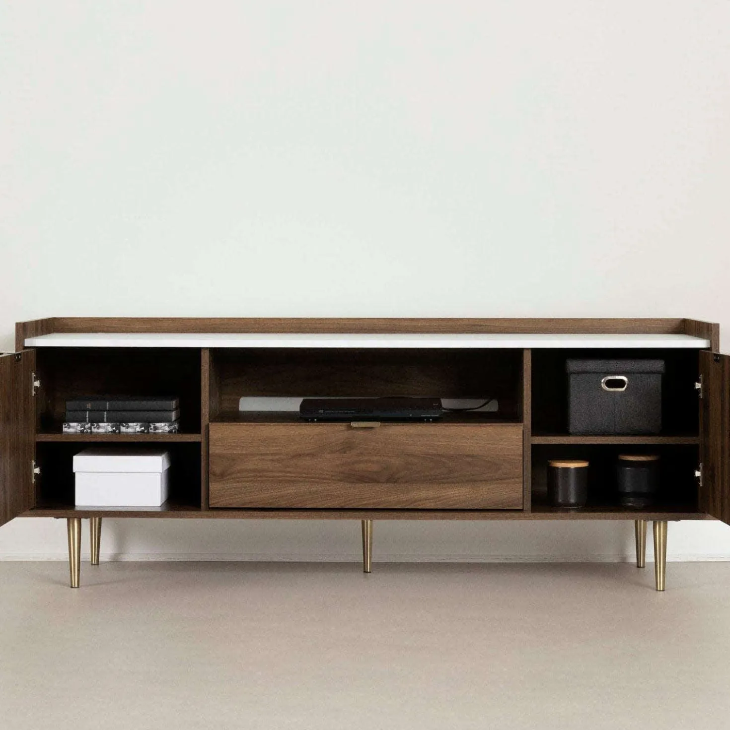 Meuble TV avec tiroirs 72" - South Shore