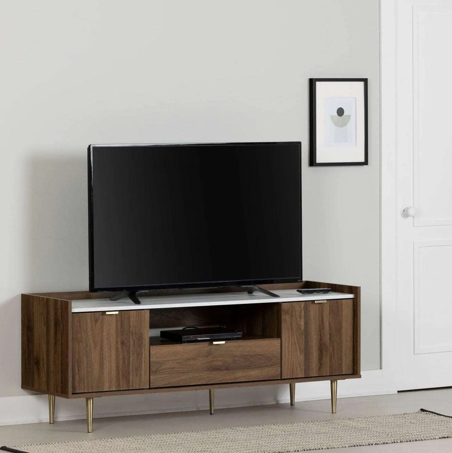 Meuble TV avec tiroirs 72" - South Shore
