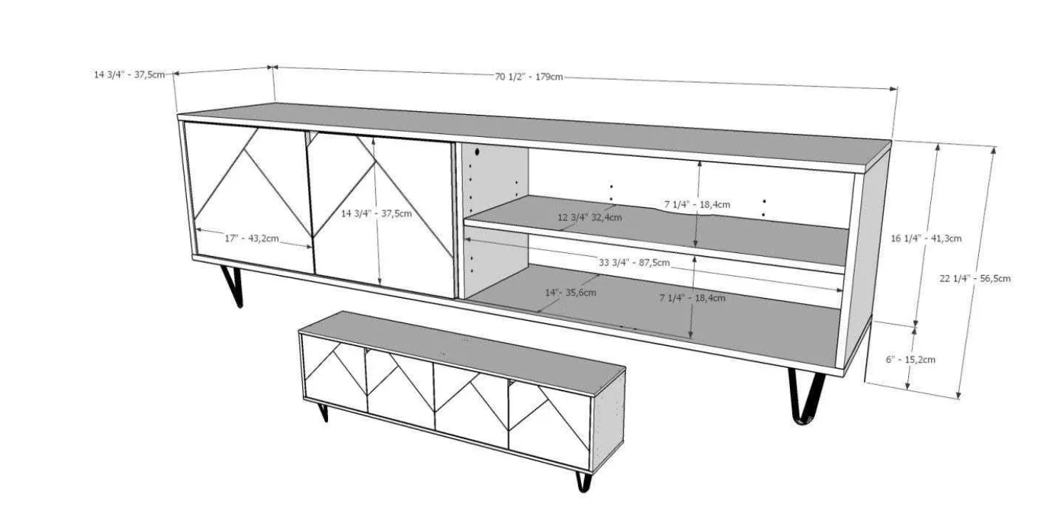 Meuble TV 72" - Nexera
