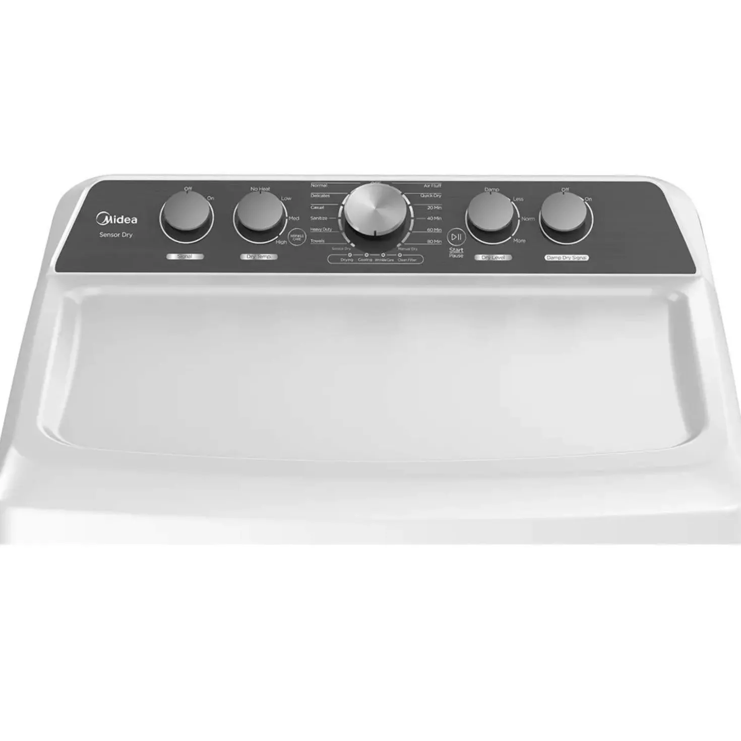 Midea Ensemble laveuse sécheuse, Blanc, Chargement par le haut