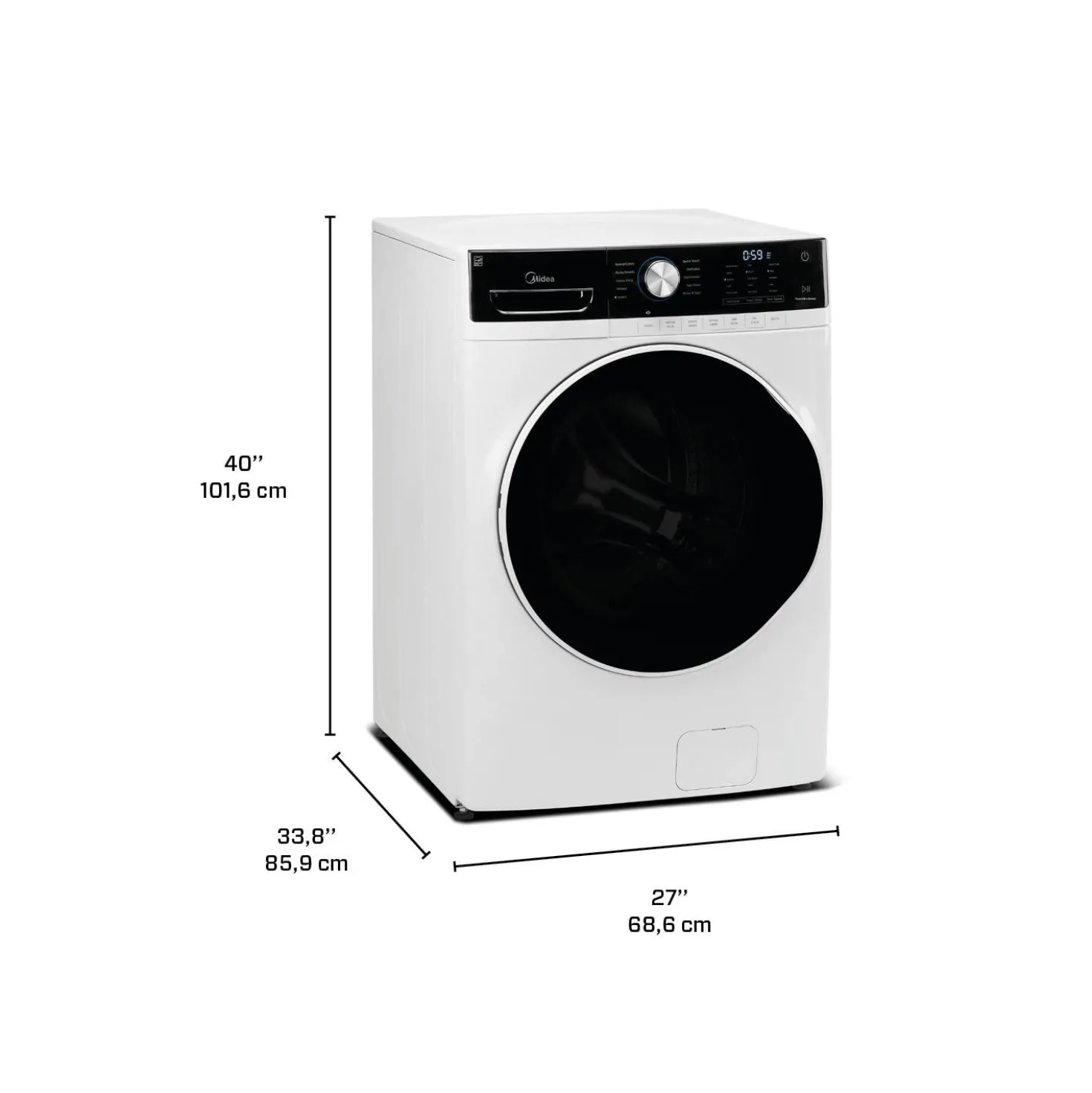 Midea Laveuse Chargement frontal Blanc 27" - MLH52N4AWW