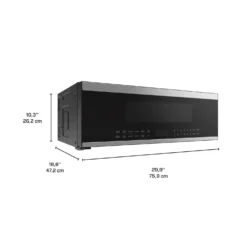 Midea Micro-ondes/Hotte, Inox, 29.88