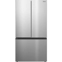 Midea Réfrigérateur 22,5 pi3 33 po Acier inoxydable Portes françaises - MRF23I7AST