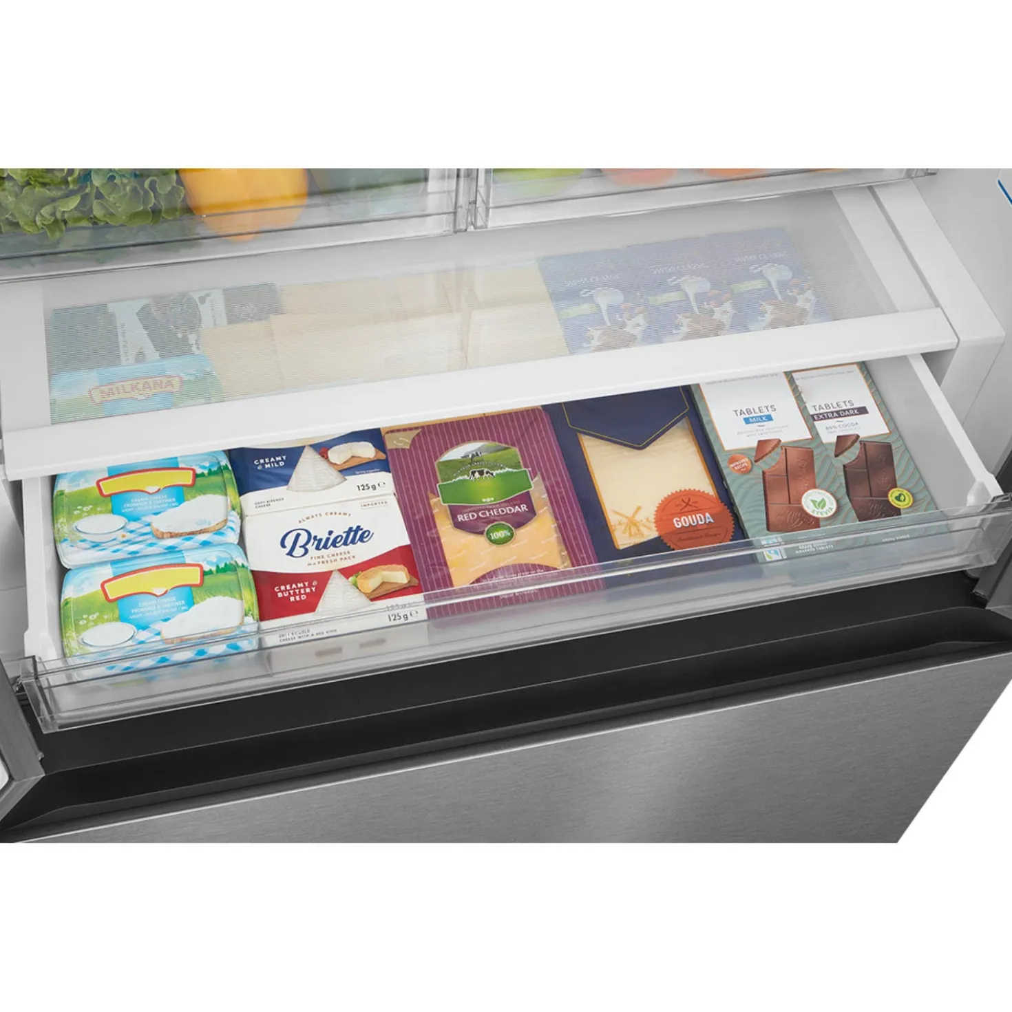Midea Réfrigérateur 22,5 pi3 33 po Acier inoxydable Portes françaises - MRF23I7AST