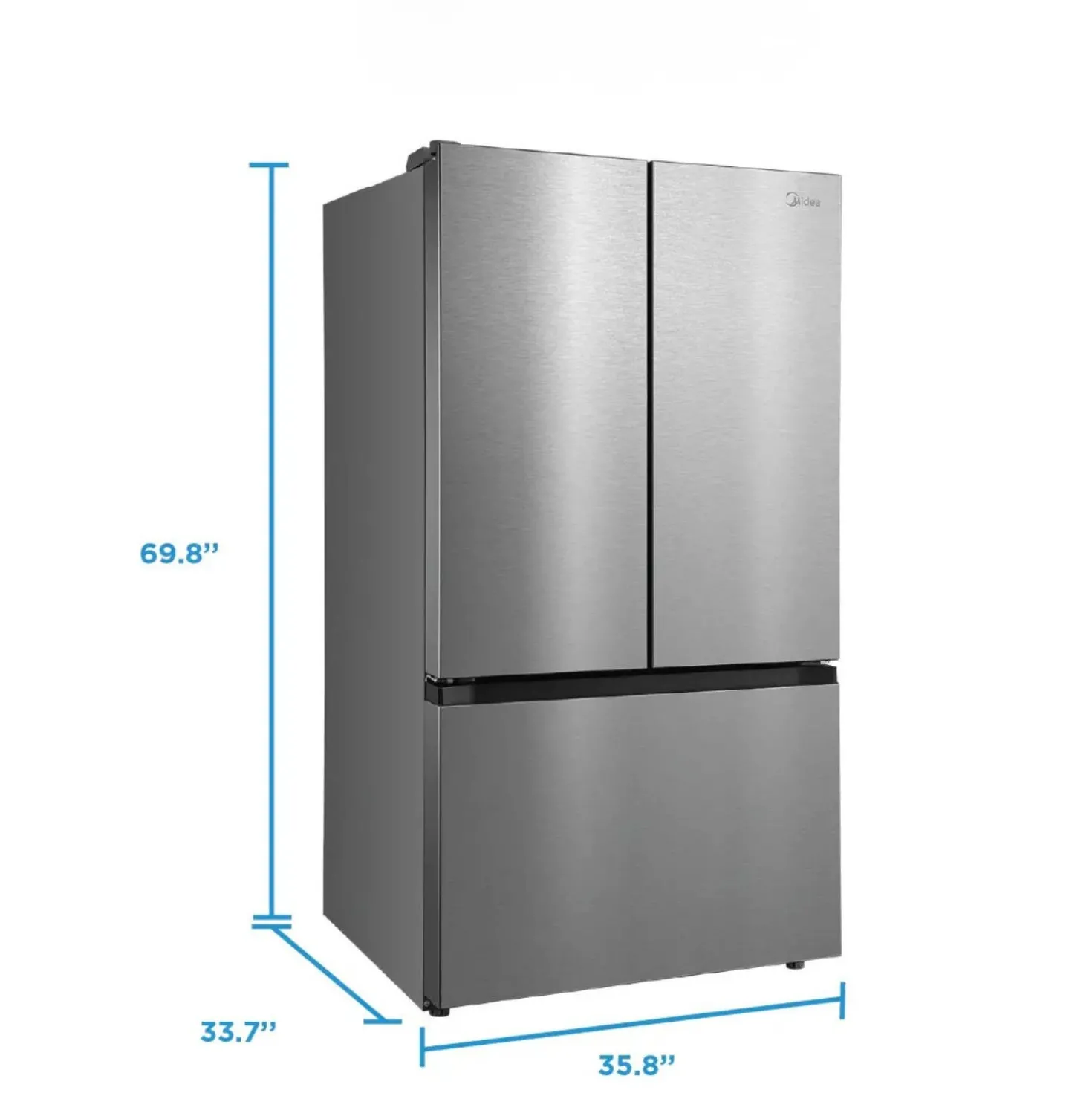 Midea Réfrigérateur 31,7 pi3 36 po Inox Portes françaises - MRF32I6BST