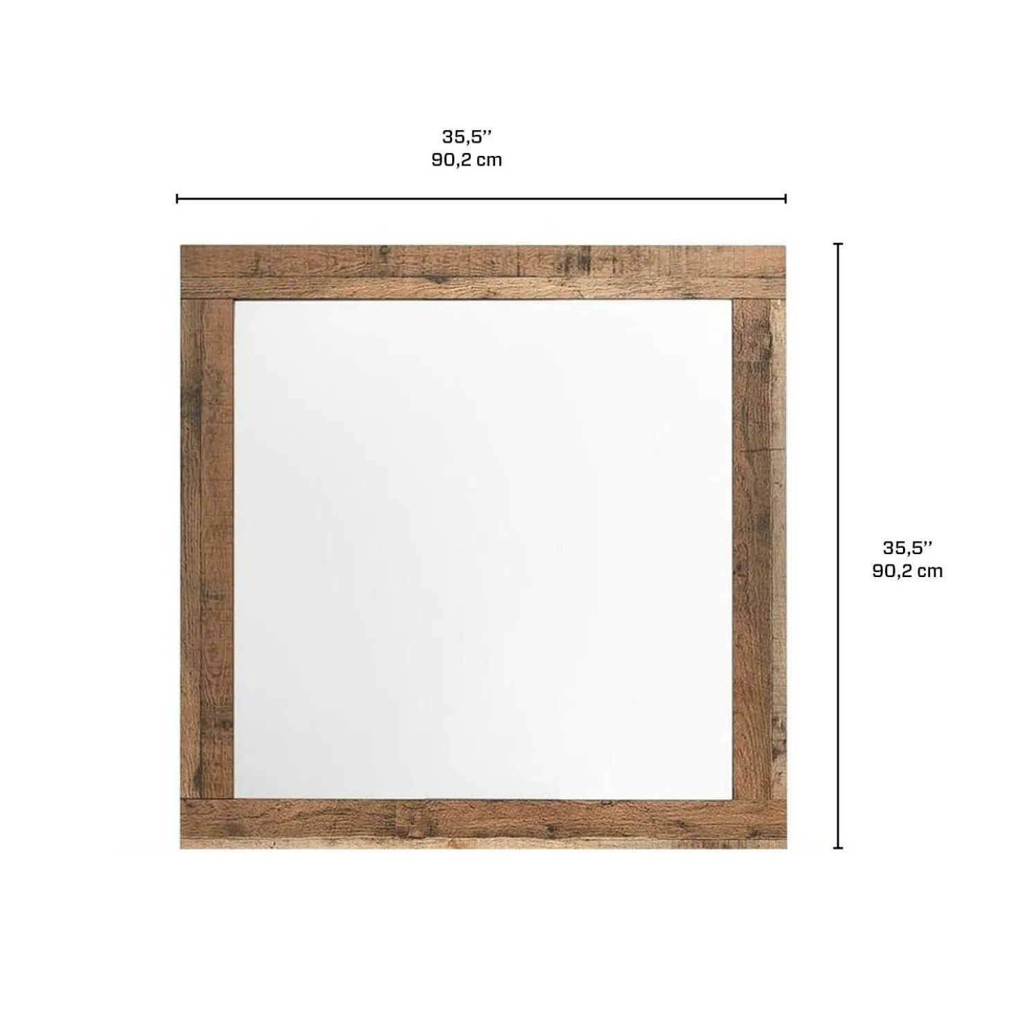 Miroir pour commode de chambre à coucher