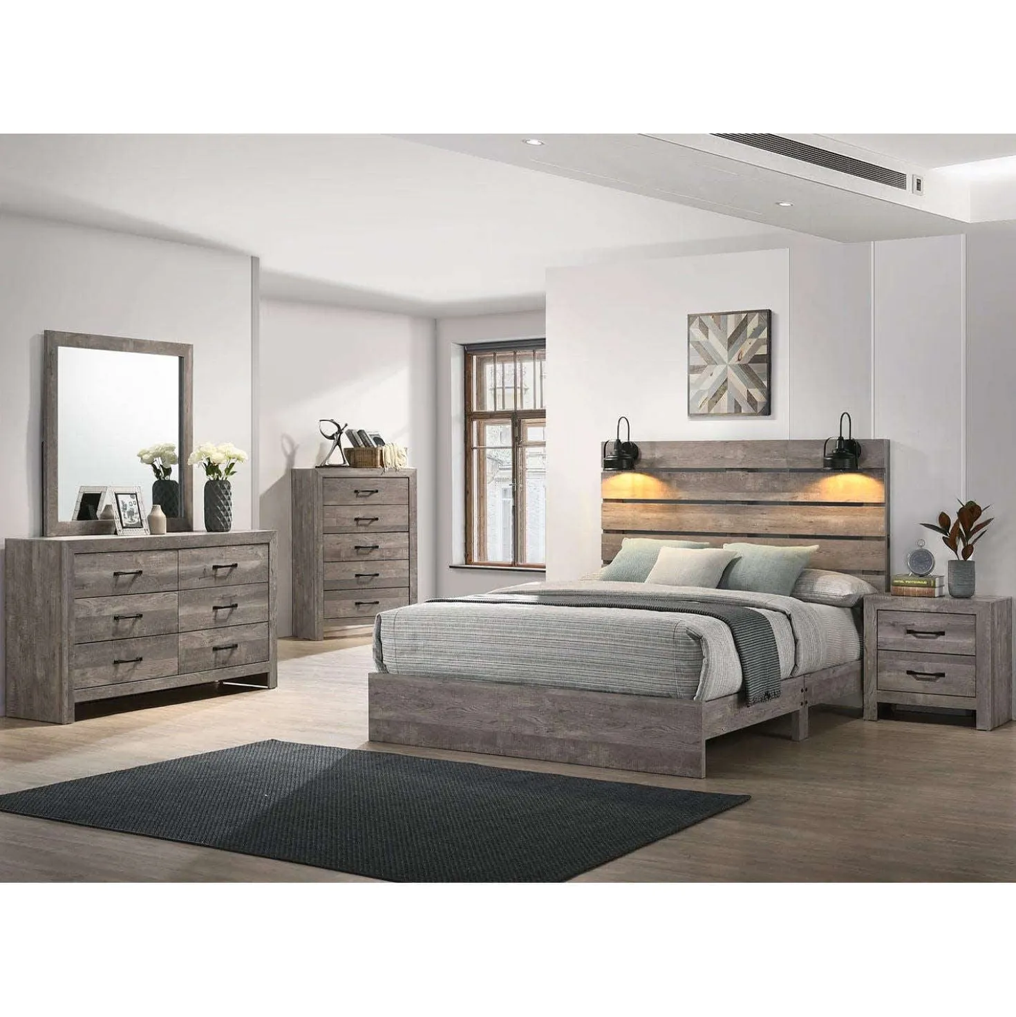 Miroir pour commode de chambre à coucher