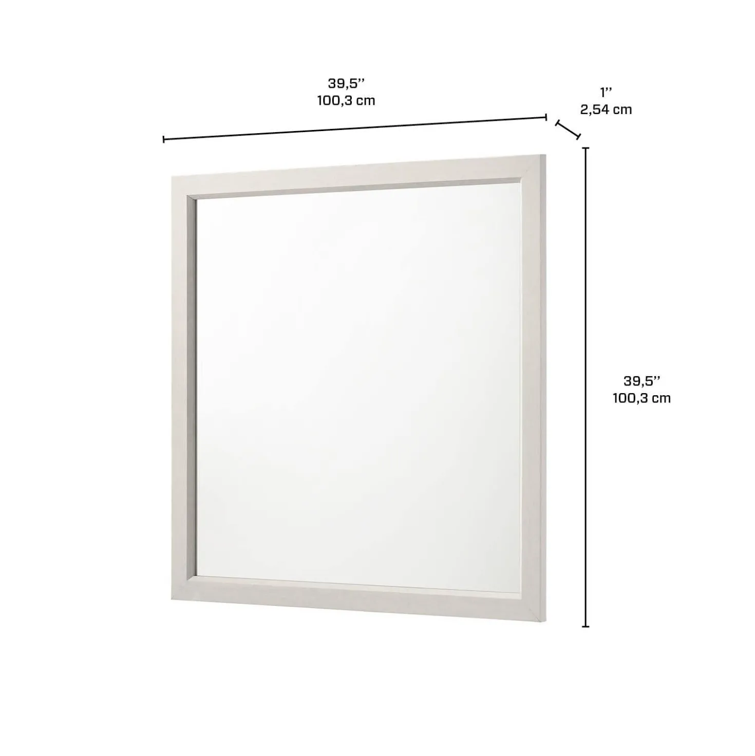 Miroir pour commode de chambre à coucher