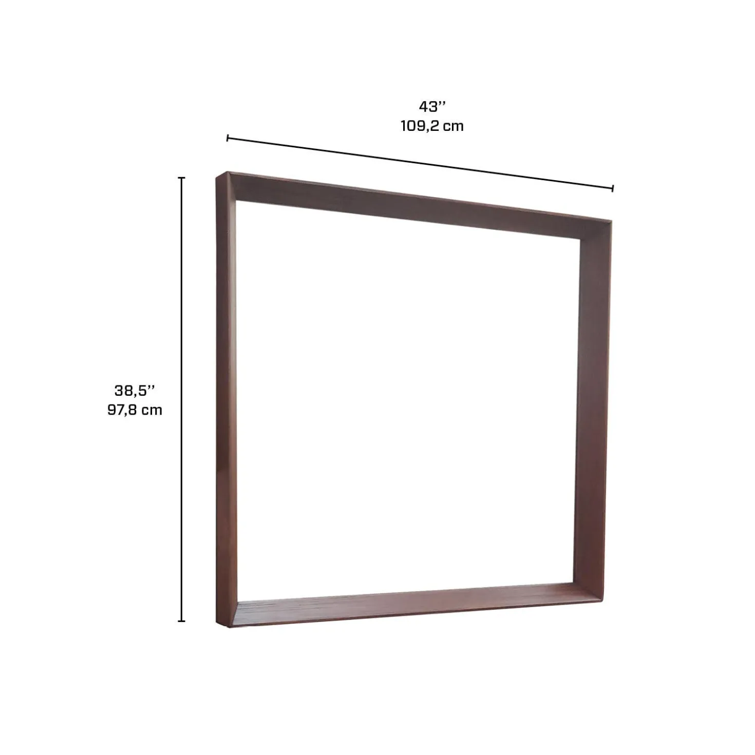 Miroir pour commode de chambre à coucher