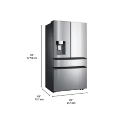 MOFFAT Réfrigérateur 22 pi3 36 po Acier inoxydable Portes françaises - MYE22HYPKFS