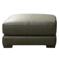 Ottoman en cuir véritable