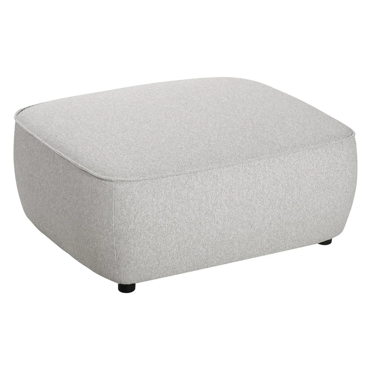 Ottoman en tissu gris