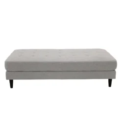 Ottoman en tissu 62 x 31 x 17 - gris