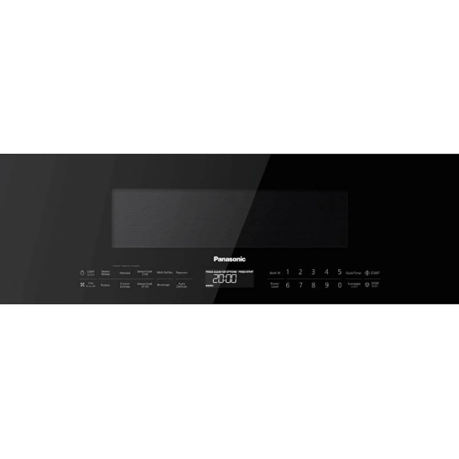 PANASONIC Micro-ondes/Hotte, Noir, 30", 400