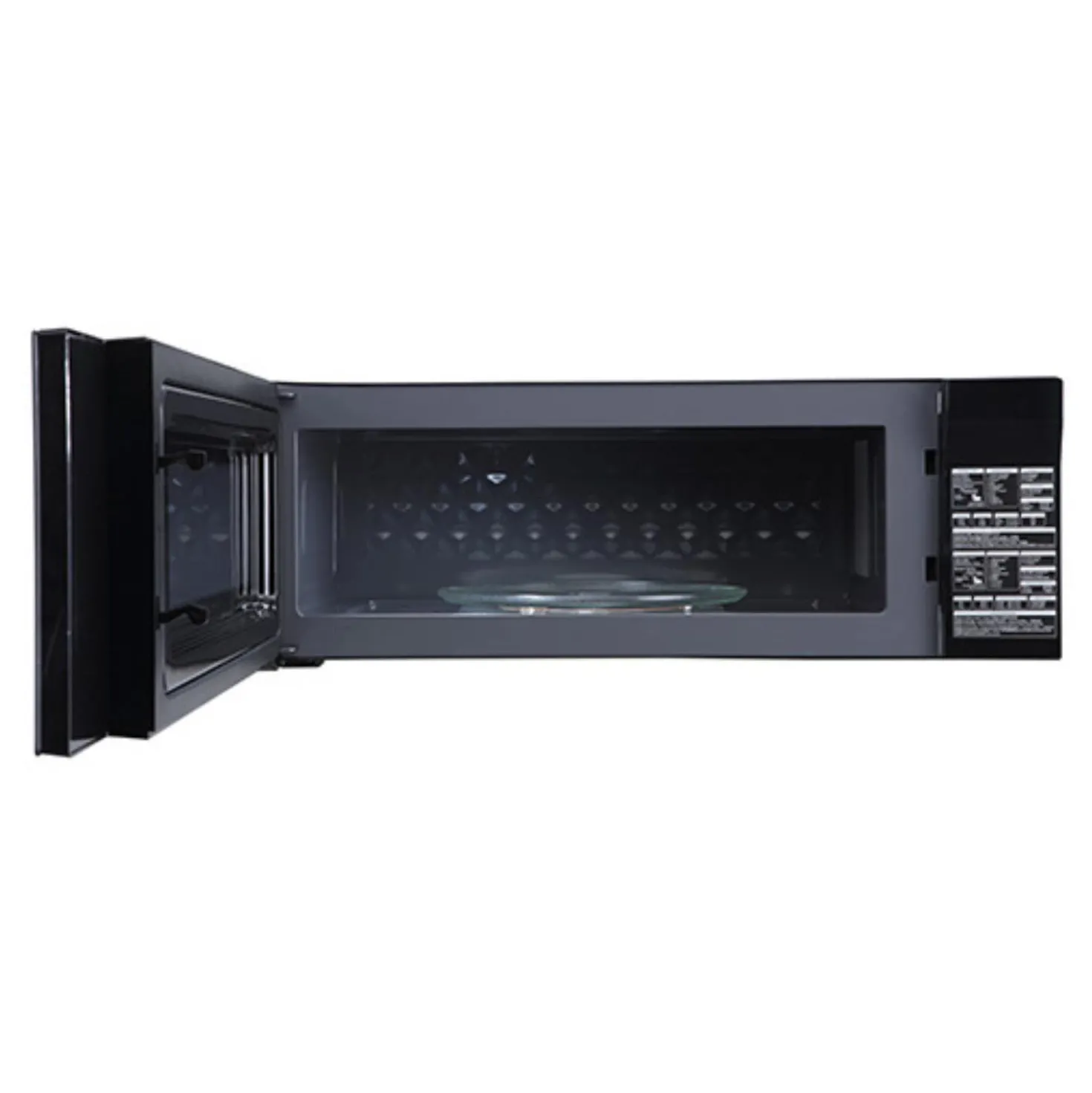 PANASONIC Micro-ondes/Hotte, Noir, 30", 400