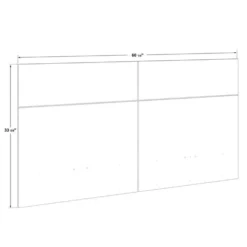 Panneaux avec 2 tables de chevet intégrées pour lits queen - taupe