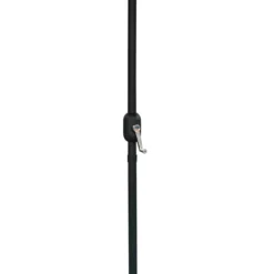 Parasol gris inclinable avec base - 9 pi