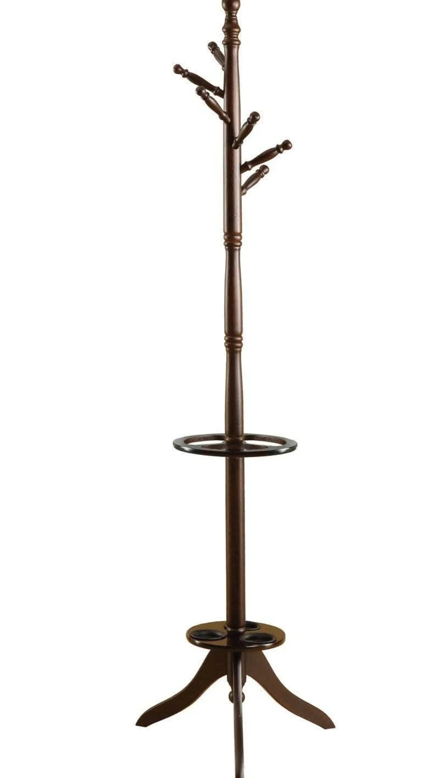 Patère - 71"H, cerise foncé avec soutien parapluie