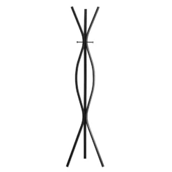 Patère - 72"H, style contemporain métal noir