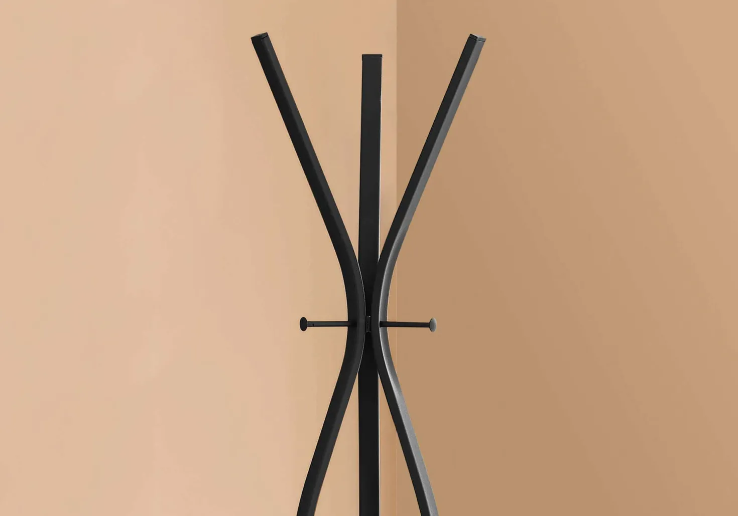 Patère - 72"H, style contemporain métal noir