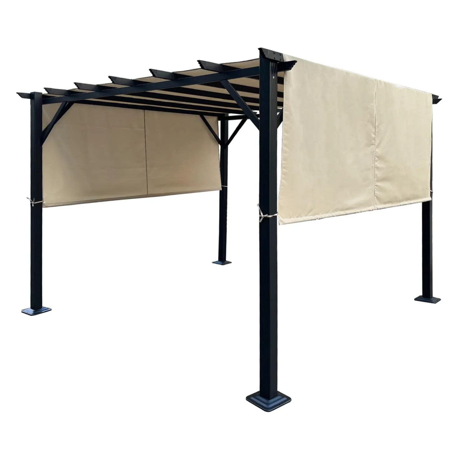 Pergola en acier 10' x 10' - beige