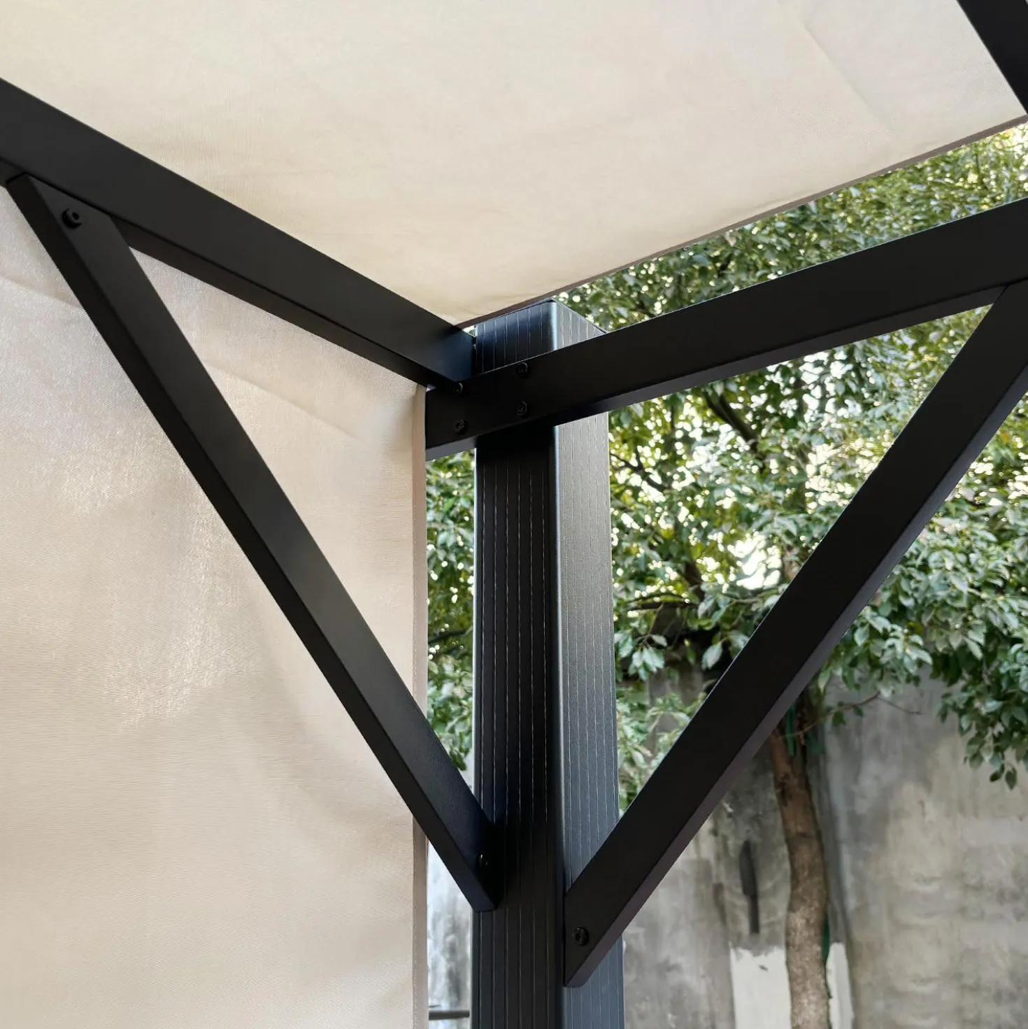 Pergola en acier 10' x 13' - beige