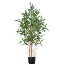Plante artificielle - 50"H, bambou intérieur pot 5"