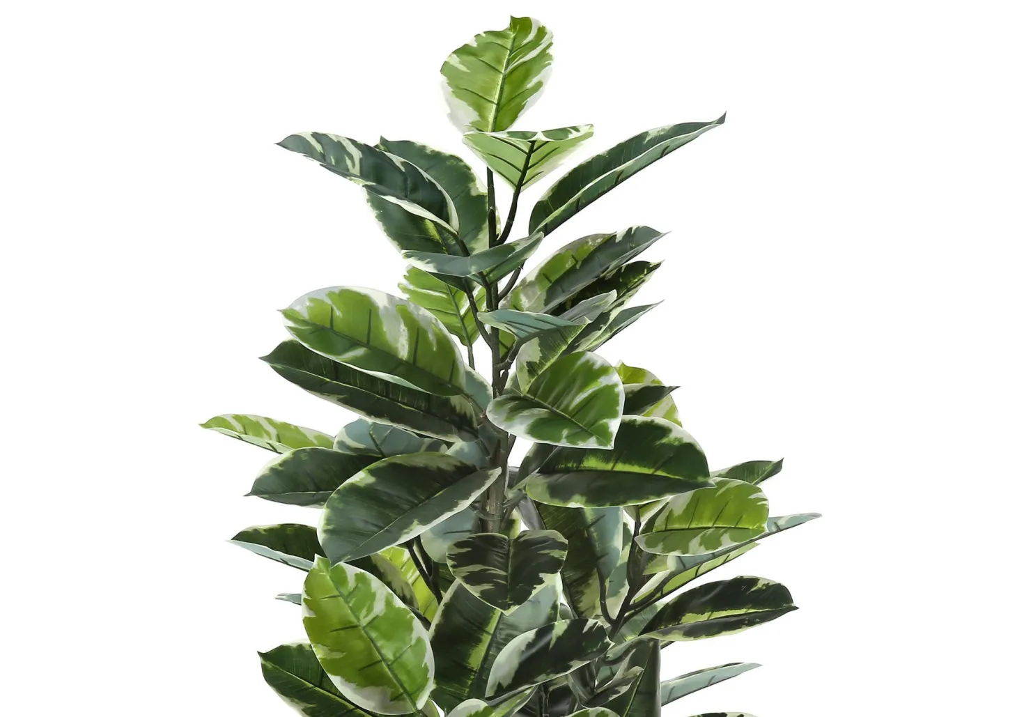 Plante artificielle - 52"H, caoutchouc intérieur pot 5"