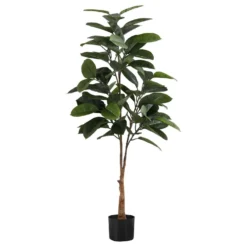 Plante artificielle - 52"H, caoutchouc intérieur pot 5"