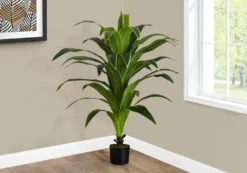 Plante artificielle - 47"H, dracaena intérieur pot 5"