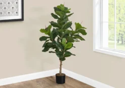 Plante artificielle - 47"H, fiddle intérieur pot 5"