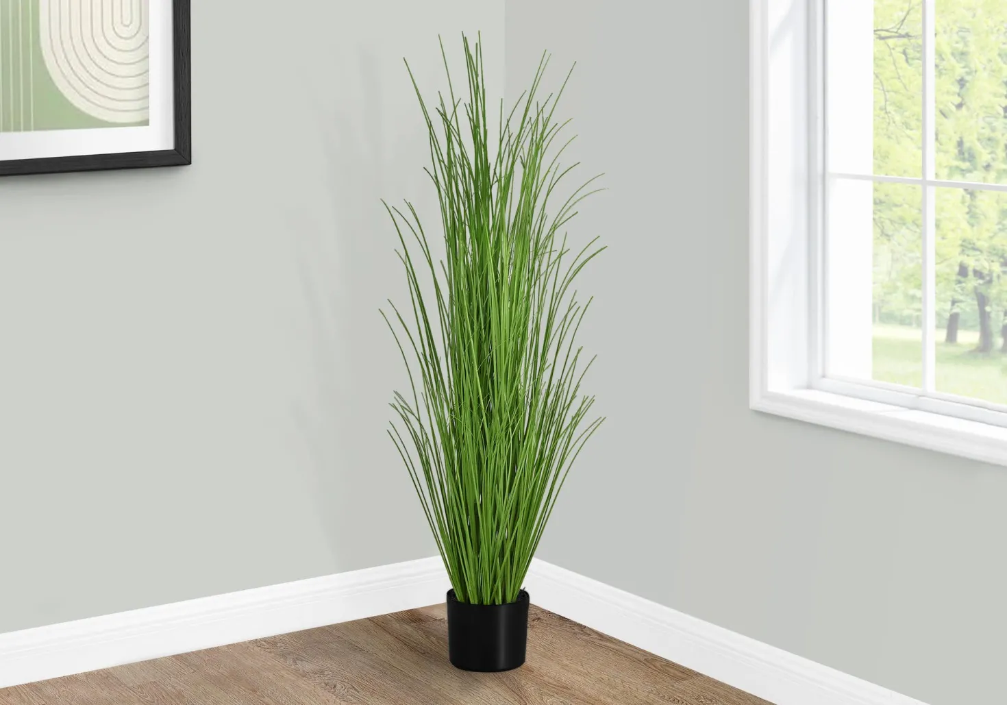 Plante artificielle - 47"H, gazon intérieur pot 5"